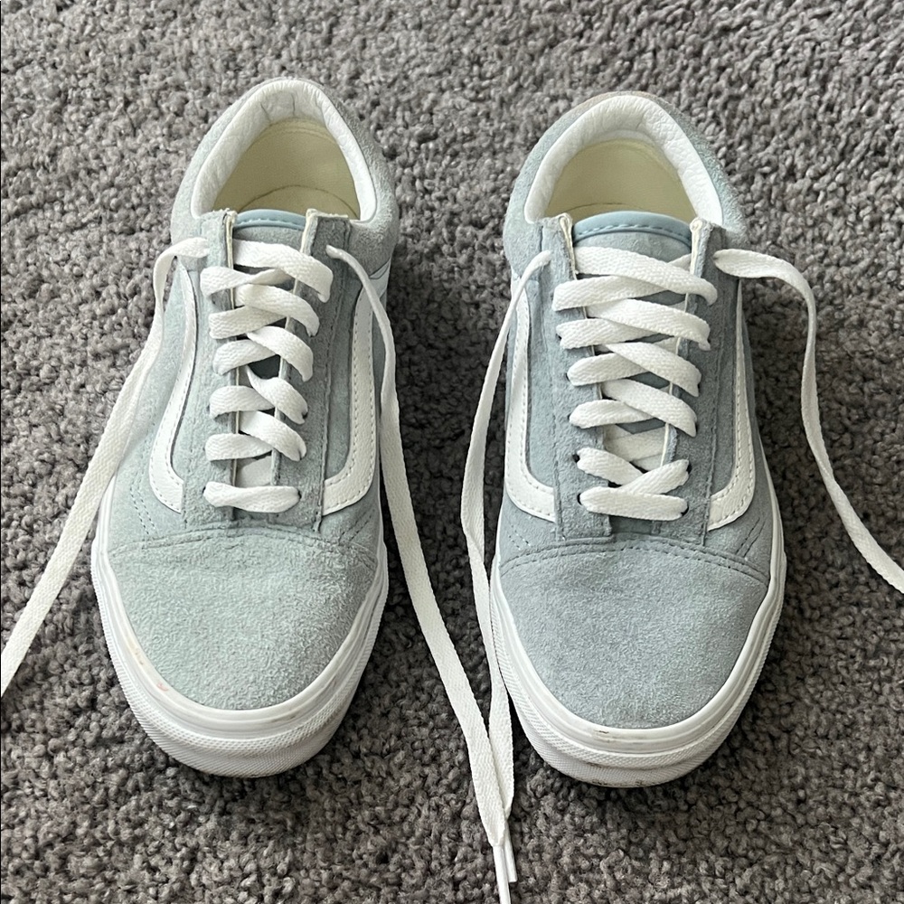 VANS US Women’s 6.5 Light Blue Suede Shoes